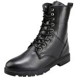 Desert boots noires en cuir synthétique étanches Pointure 43 look militaire pour homme 
