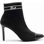 Bottines Karl Lagerfeld noires en cuir en cuir Pointure 39 pour femme 