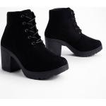 Chaussures de randonnée Boohoo noires à lacets Pointure 36 pour femme en promo 