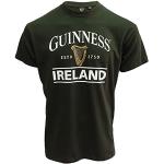 T-shirts verts à manches courtes Guinness à manches courtes Taille L look fashion pour homme 