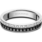 Boucheron bague Quatre Black Edition PVD en or blanc 18 ct sertie de diamant - Argent
