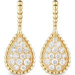 Boucles d'oreilles Boucheron en or jaune à motif serpents en diamant 18 carats en diamant pour femme 
