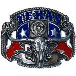 Boucle de ceinture Texas, USA, rebel, western