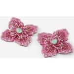 Boucles d'oreilles en perles Guess roses en tissu à perles à motif papillons pour femme 