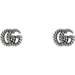 Boucles d'oreilles de créateur Gucci argentées en argent en argent pour femme 