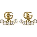 Boucles d'oreilles en perles de créateur Gucci en verre à perles look vintage pour femme 