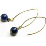 Boucles d'oreilles en perles pour fêtes de Noël bronze à perles look vintage pour femme 