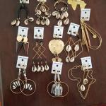 Boucles d'oreilles en perles dorées en laiton à perles en lot de 12 style ethnique pour femme 