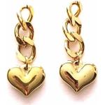 Boucles d'oreilles coeur en or 14 carats 