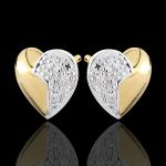 Boucles d'oreilles Edenly blanches en or jaune en or blanc 9 carats pour femme en promo 