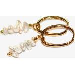 Boucles d'oreilles de mariage argentées en argent à perles en argent pour femme 