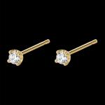 Boucles d'oreilles Edenly en or jaune en diamant 18 carats pour femme 