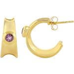 Boucles d'oreilles Juwelo violettes en argent en argent pour femme en promo 