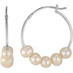 Boucles d'oreilles orange en argent à perles en argent pour femme en promo 