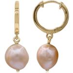 Boucles d'oreilles roses en argent à perles en argent pour femme en promo 