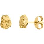Boucles d'oreilles en argent sterling 925 plaqué or - Pépites - Pour femme