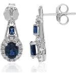 Boucles d'oreilles Juwelo bleues en diamant 10 carats pour femme en promo 