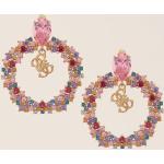 Boucles d'oreilles Guess Marciano roses en argent à perles en argent 18 carats pour femme 