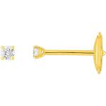 Boucles d'oreilles Tous mes bijoux en or en diamant 18 carats avec certificat d'authenticité look fashion pour femme 