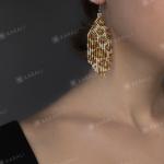 Boucles d'oreilles en perles à perles à motif animaux look fashion pour femme 