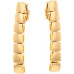 Boucles d'oreilles pendantes jaunes en or 18 carats seconde main pour femme 