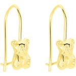 Boucles d'oreilles pendantes Histoire d'Or dorées en or jaune à motif ours pour femme 