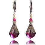 Boucles d'oreilles pendantes en cristal baroques & rococo pour femme 