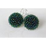 Boucles d'oreilles pendantes multicolores en verre à perles pour femme 