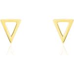 Boucles d'oreilles triangle Histoire d'Or dorées en or jaune pour femme 