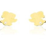 Boucles d'oreilles en or Histoire d'Or dorées en or jaune à motif lapins pour femme 