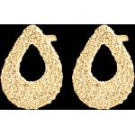 Boucles d'oreilles coeur Edenly jaunes en or jaune 18 carats pour femme en promo 