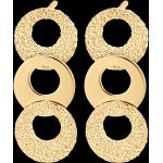 Boucles d'oreilles pendantes Edenly jaunes en or jaune 18 carats pour femme en promo 