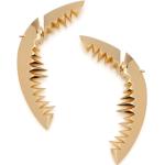 Boucles d'oreilles argentées en argent à motif requins en argent 18 carats look Punk 