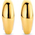 Boucles d'Oreilles Ti Sento 7804SY - anneaux allongés argent doré petit modèle