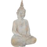 Statuettes blanches à motif Bouddha de 50 cm modernes 
