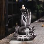 Porte-encens en céramique à motif Bouddha 