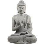 Statuettes grises à motif Bouddha de 40 cm 