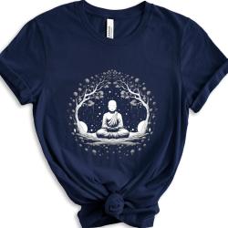 Bouddha Tshirt Bouddha Chemise T Shirt Unisexe Yoga Méditation Cadeau Pour Sa Spirituelle Zen
