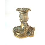 Bougeoir Ancien Rocaille Rococo En Bronze Ou Laiton