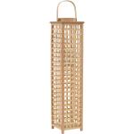 Bougeoir suspendu porte-bougie bambou naturel décoration extérieur DEC020009
