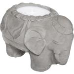 Bougies parfumées Atmosphera grises en ciment à motif éléphants 