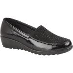 Chaussures casual Boulevard noires en microfibre à strass Pointure 38 look casual pour femme 