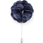 Boutonnière à fleur bleu marine luxueuse