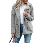 Vestes vintage gris clair en laine à strass à motif moutons sans manches Taille XXL look fashion pour femme en promo 