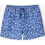 Boxers de bain Vertbaudet bleus à fleurs en polyester Taille M 