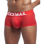 Boxers fantaisie rouges à effet léopard en coton Taille XXL plus size look fashion pour homme 