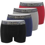 Boxers gris Harry Potter Poudlard en lot de 4 Taille S look fashion pour homme en promo 
