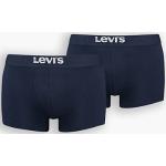 Boxers Levi's bleu marine à logo en coton à motif Suède bio en lot de 2 Taille S pour homme 