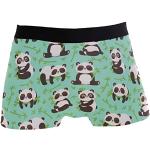 Boxers multicolores en polyester à motif pandas Taille L look fashion pour homme 