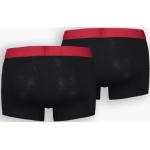Boxers Levi's rouges à logo en coton bio éco-responsable en lot de 2 Taille XL pour homme 
